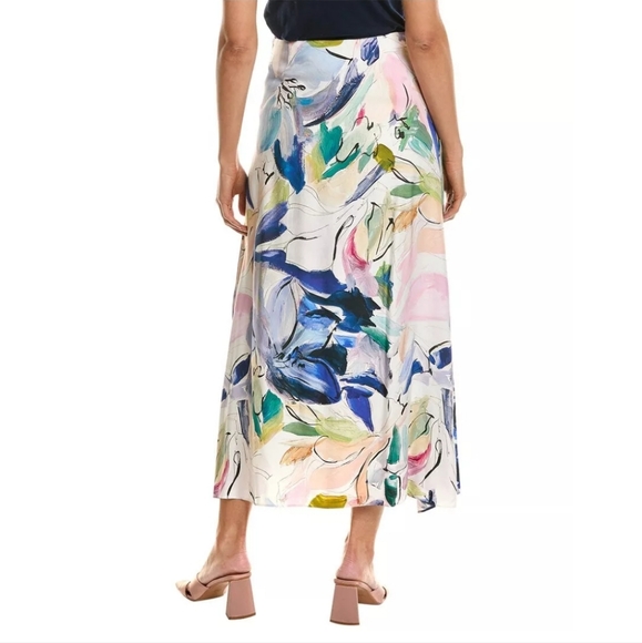 Ted Baker Asymmetric Twist Slip Skirt - Picture 2 of 4